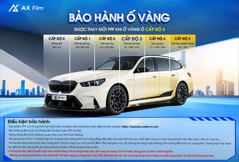 Chính sách bảo hành ố vàng